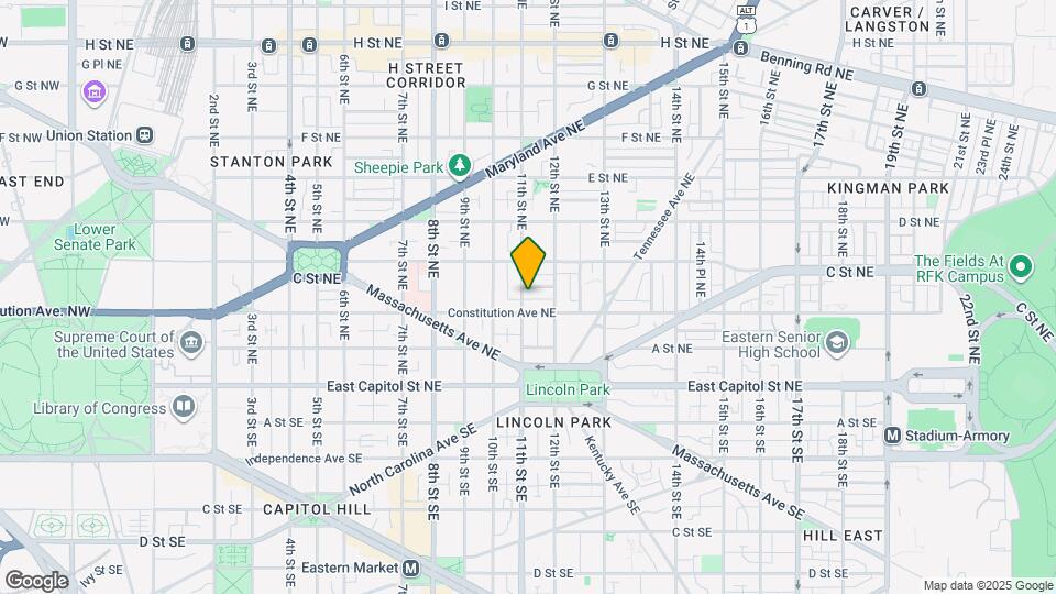 213-211 11th St NE Map and Location Details