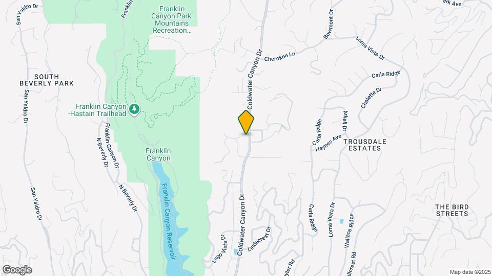 1847 Coldwater Canyon Dr Map and Location Details