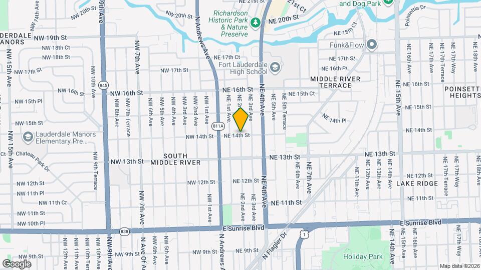 1402 NE 2nd Ave Mapa y Detalles de la Ubicación