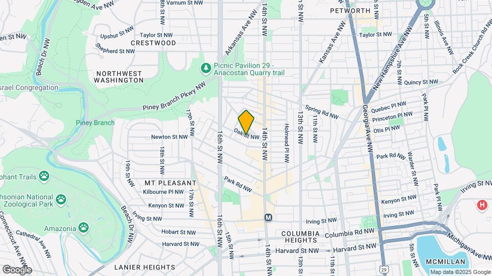 1440 Oak St NW Map and Location Details