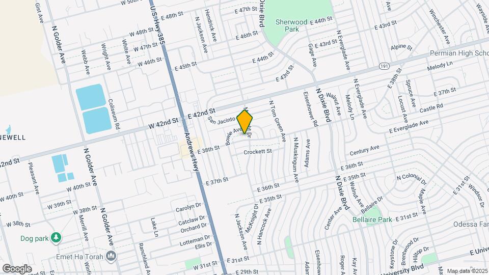 311 E 38th St Map and Location Details