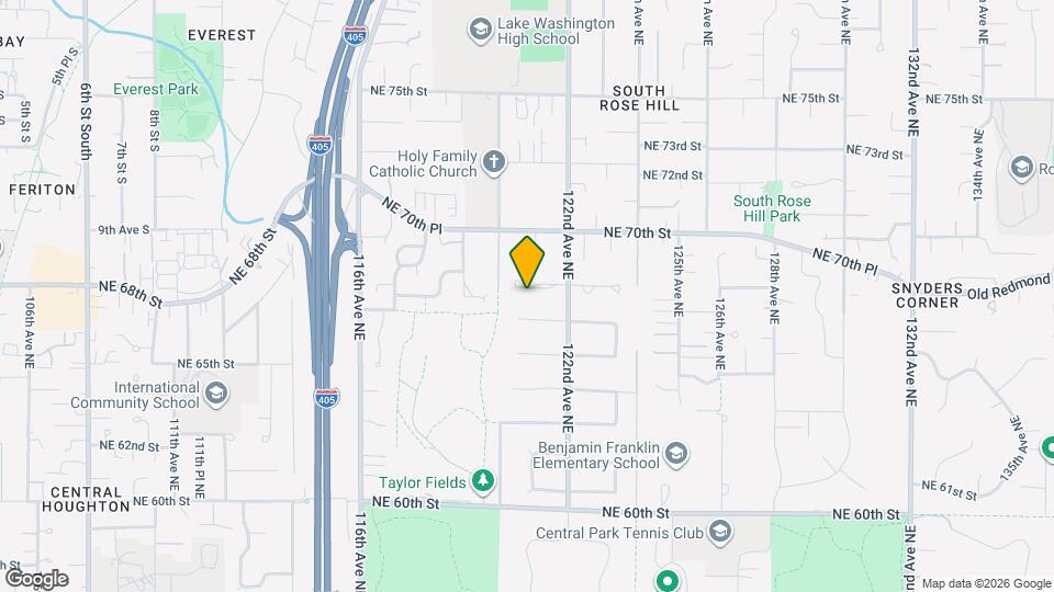 12017 NE 68th Pl Map and Location Details