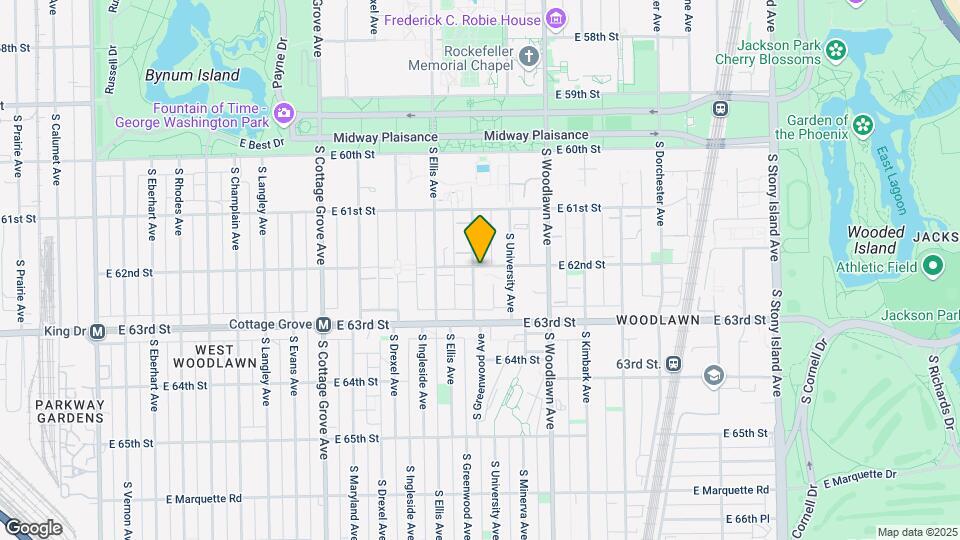 6201 S Greenwood Ave Map and Location Details