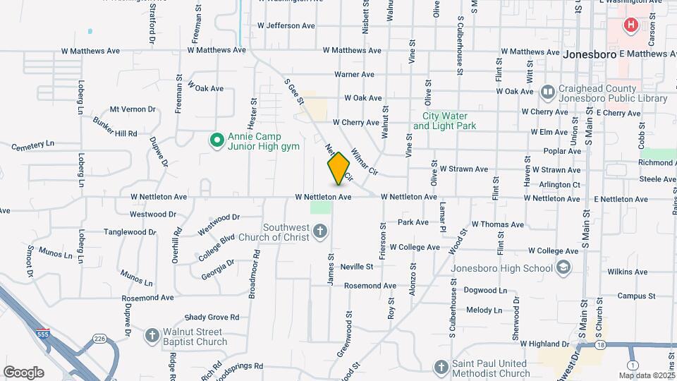 1108 W Nettleton Ave Mapa y Detalles de la Ubicación