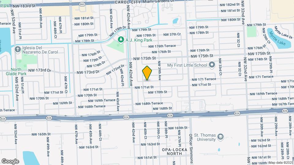 3970 NW 171 Terrace Map and Location Details