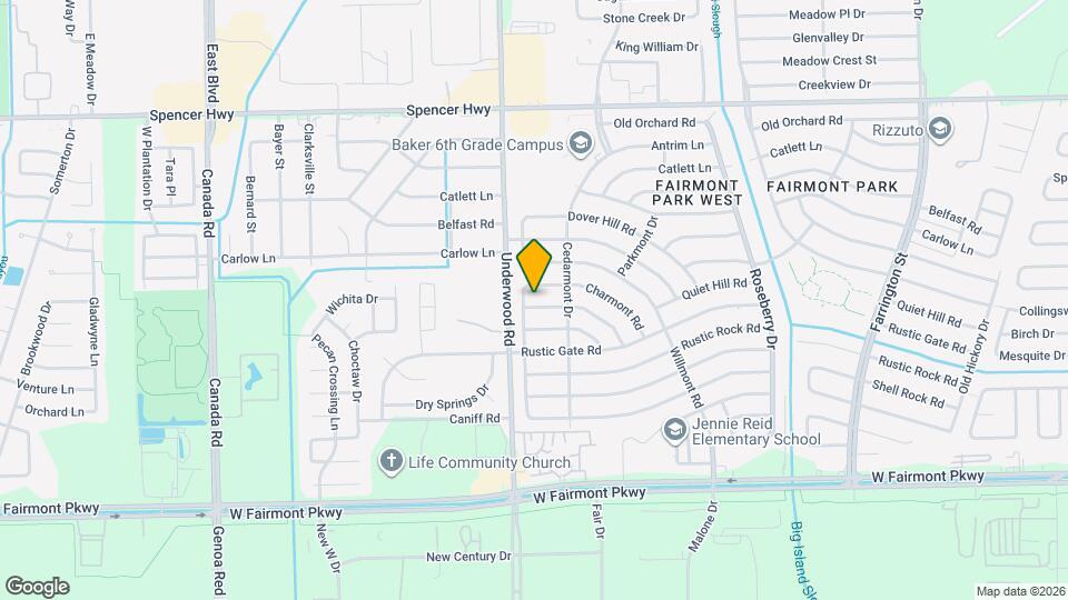 9727 Barmont Dr Map and Location Details