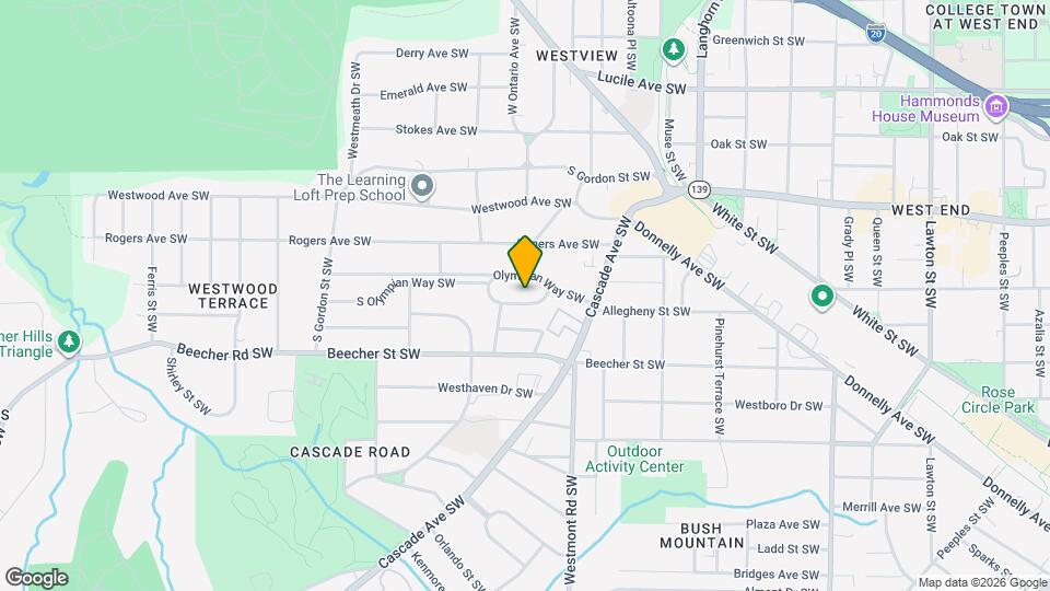 1577 Olympian Cir SW Mapa y Detalles de la Ubicación