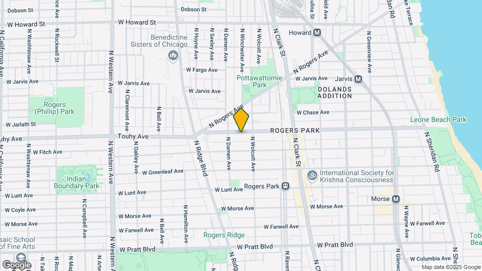 1923 W Touhy Ave Map and Location Details