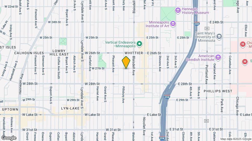 Pillsbury Avenue Apartments Map and Location Details