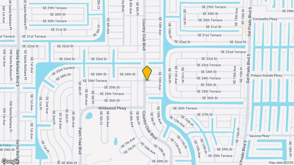 904 SE 34th Terrace Map and Location Details