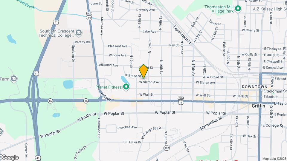 1109 W Slaton Ave Map and Location Details