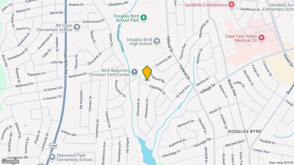 4310 Edgedale Dr, Unit Inland Blue Beach House Map and Location Details
