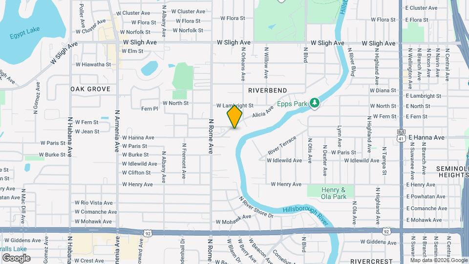 1420 Alicia Ave Map and Location Details