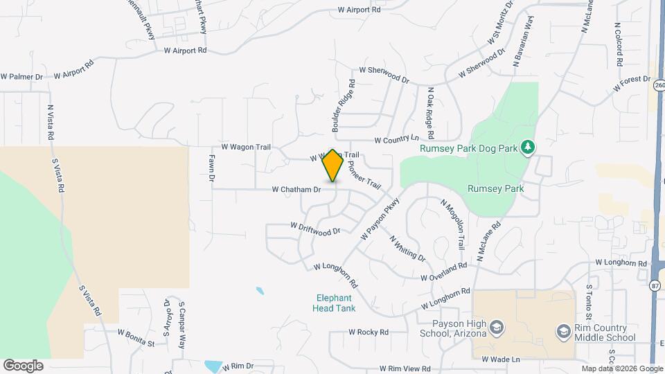 1000 W Chatham Dr Map and Location Details