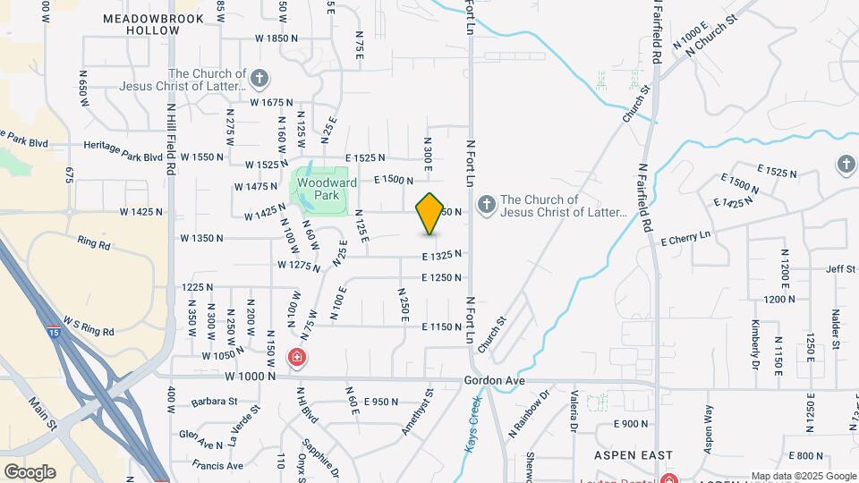 1361 N 325 E Map and Location Details