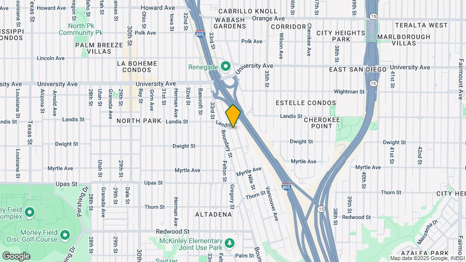 3674 Nile St Map and Location Details