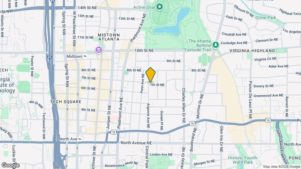 345 7th St NE Map and Location Details