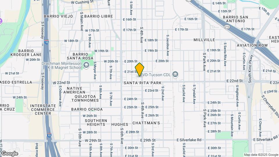 1130 S 4th Ave Map and Location Details