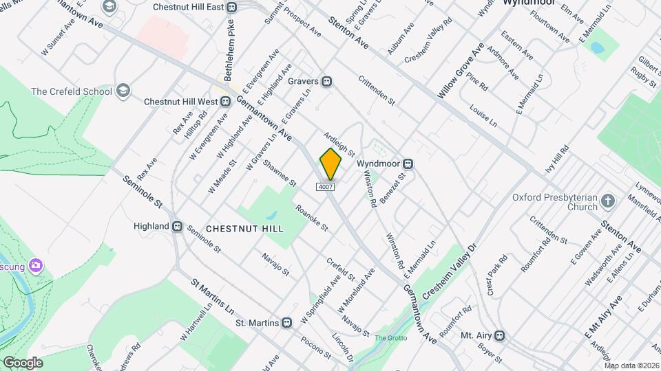 8107 Germantown Ave Map and Location Details