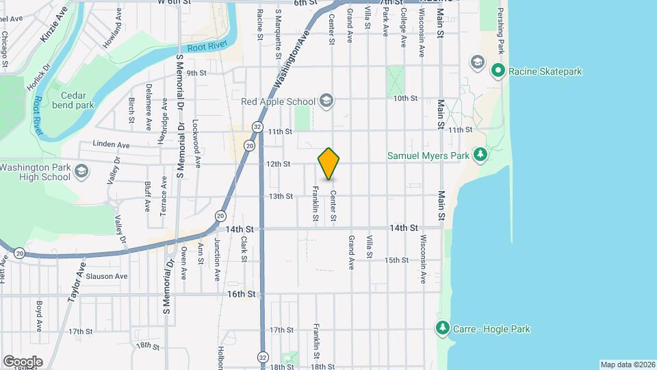 1230 Center St Mapa y Detalles de la Ubicación