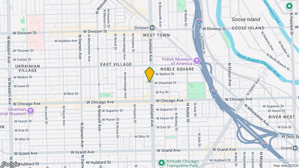 858 N Ashland Ave Map and Location Details