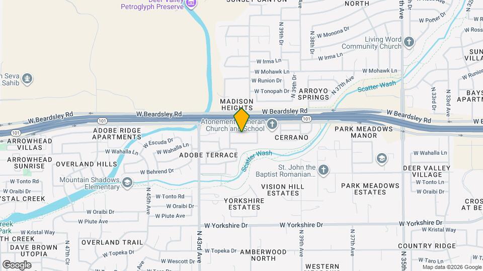 4117 W Menadota Dr Mapa y Detalles de la Ubicación