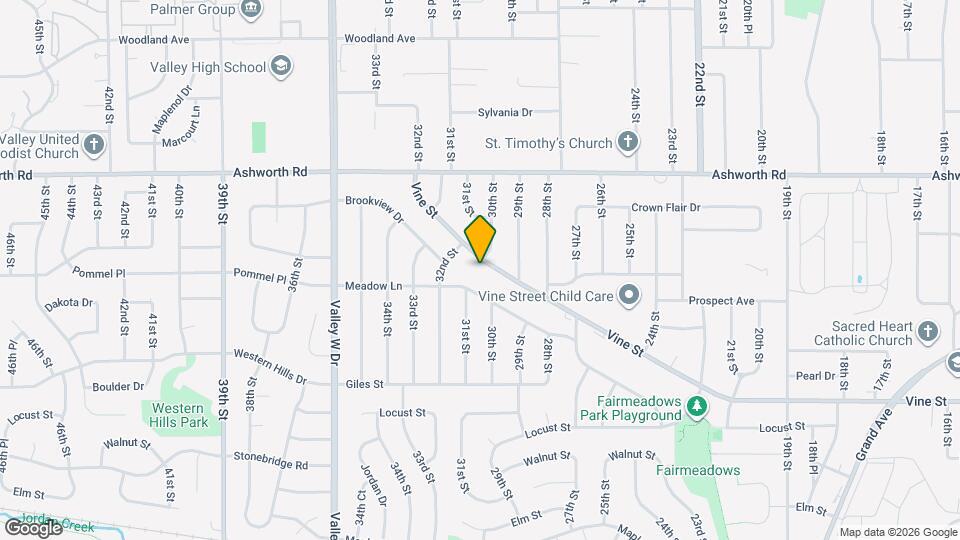 2928 Vine St Map and Location Details