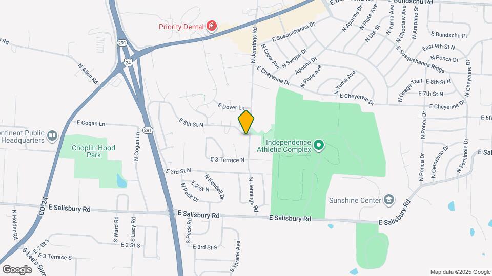 418 N Jennings Rd Map and Location Details