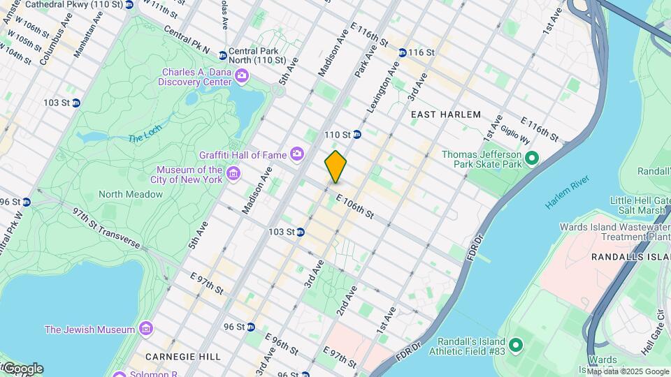 153 E 106th St Map and Location Details