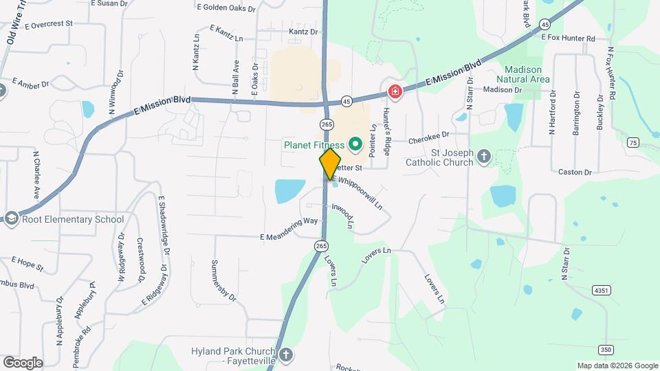 2793 E Whippoorwill Ln Map and Location Details