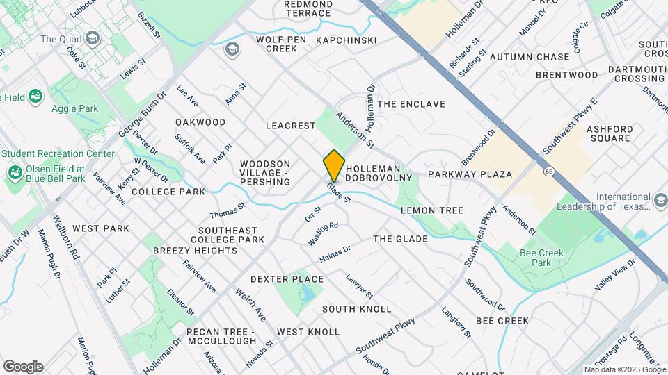 1105 Glade St Map and Location Details