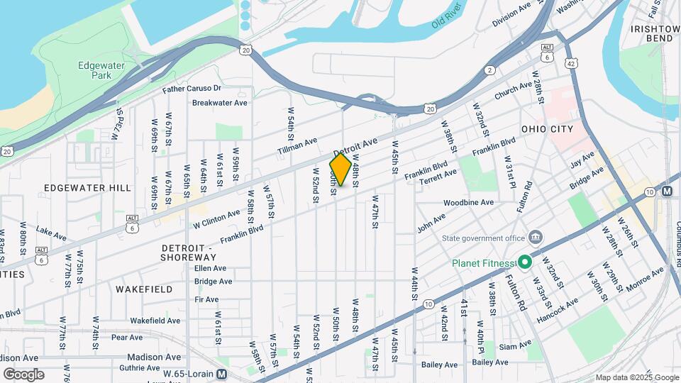4818 Franklin Blvd Mapa y Detalles de la Ubicación