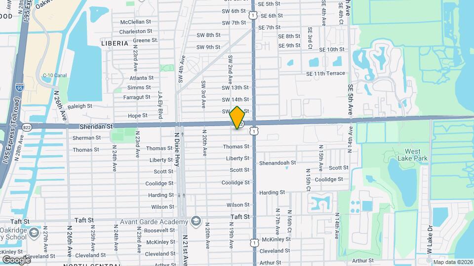 1845 Sherman St Mapa y Detalles de la Ubicación