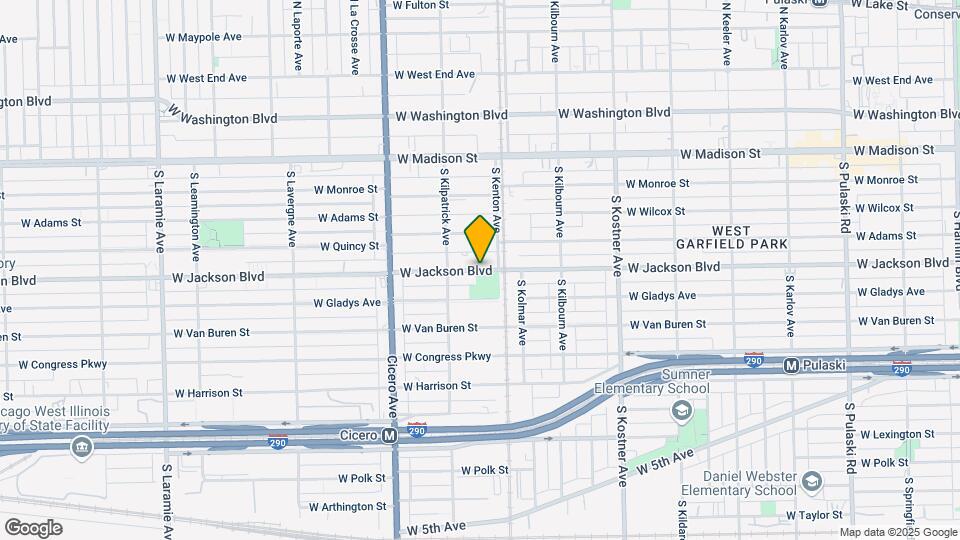4620 W Jackson Blvd-Unit -1st Floor Map and Location Details