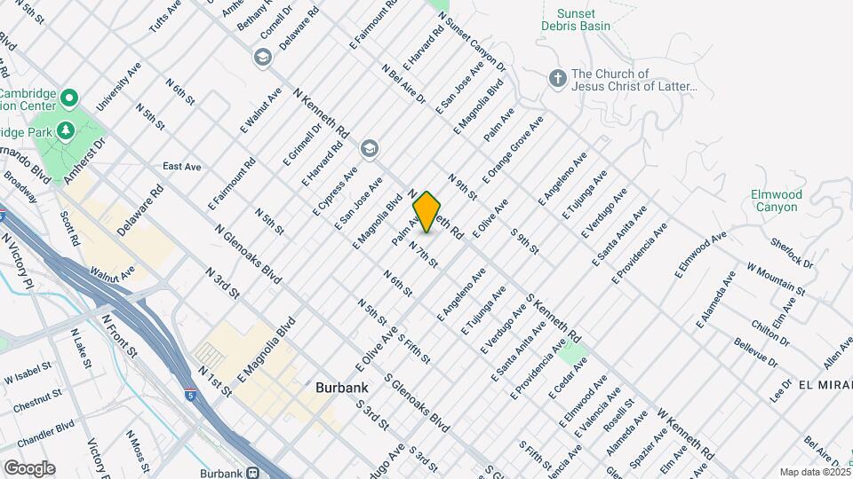 715 E Orange Grove Ave Map and Location Details