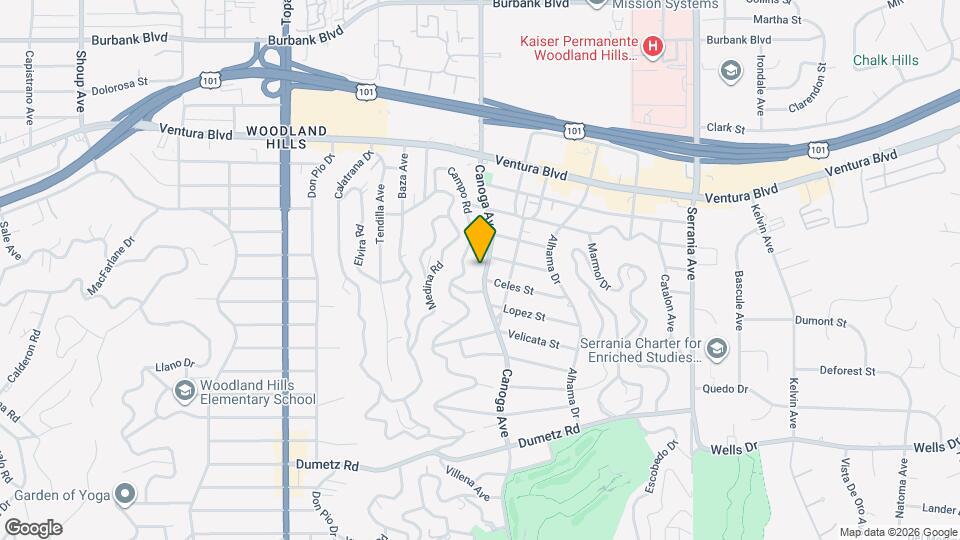 5179 Canoga Ave Map and Location Details