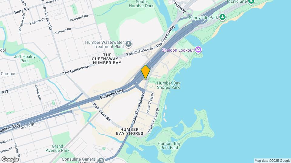 2112 Lake Shore Blvd W Map and Location Details