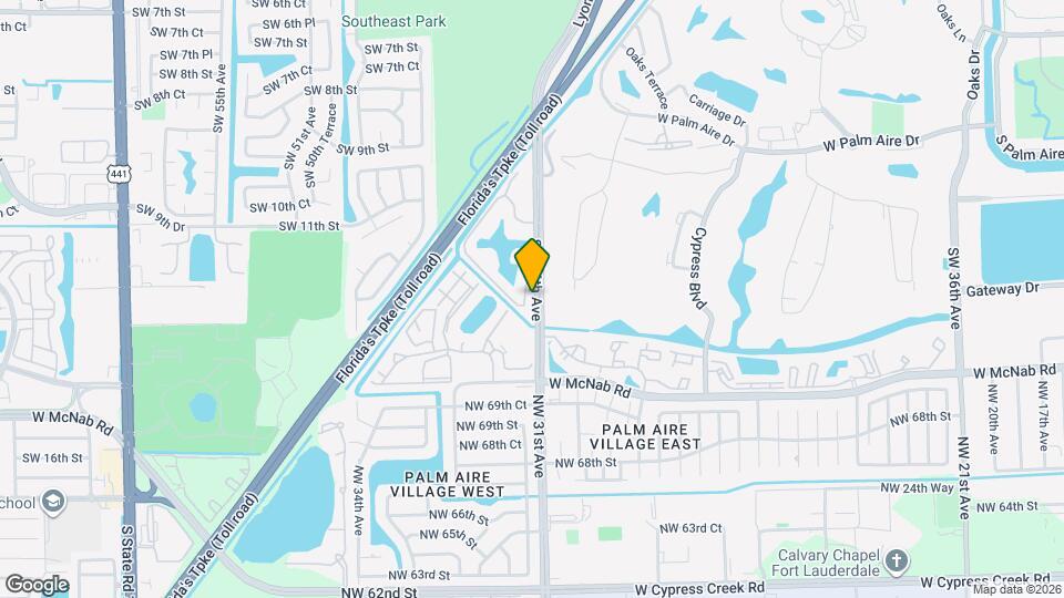 1267 SW 46th Ave, Unit Royal Poinciana Map and Location Details