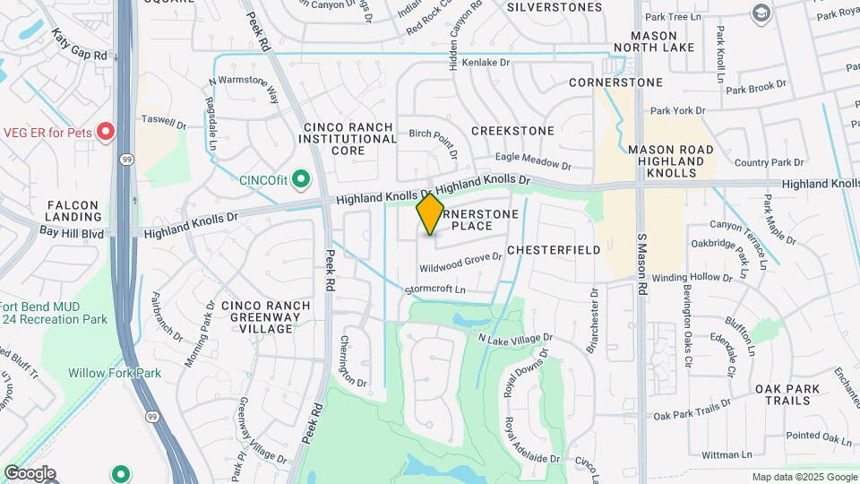 22526 Cove Hollow Dr Map and Location Details