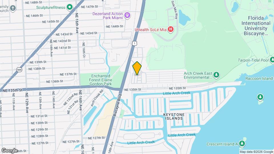 13654 NE 20th Pl Map and Location Details