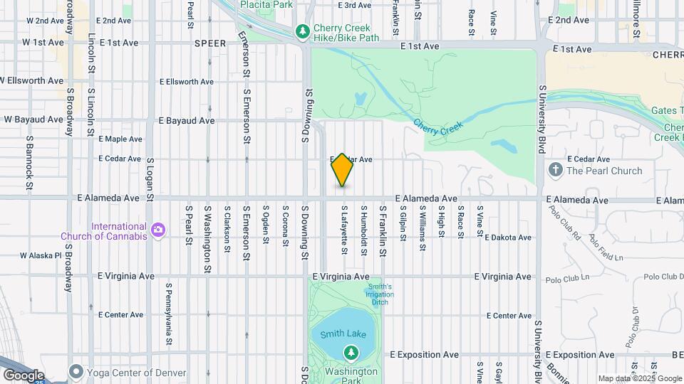 285 S Lafayette St Map and Location Details