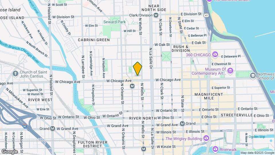 216 W Chicago Ave Map and Location Details