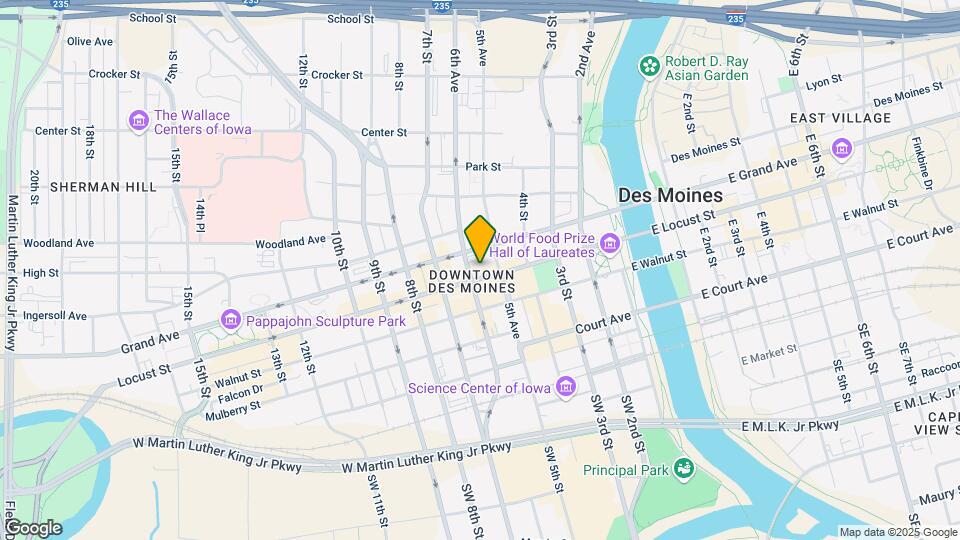 The Des Moines Building Map and Location Details