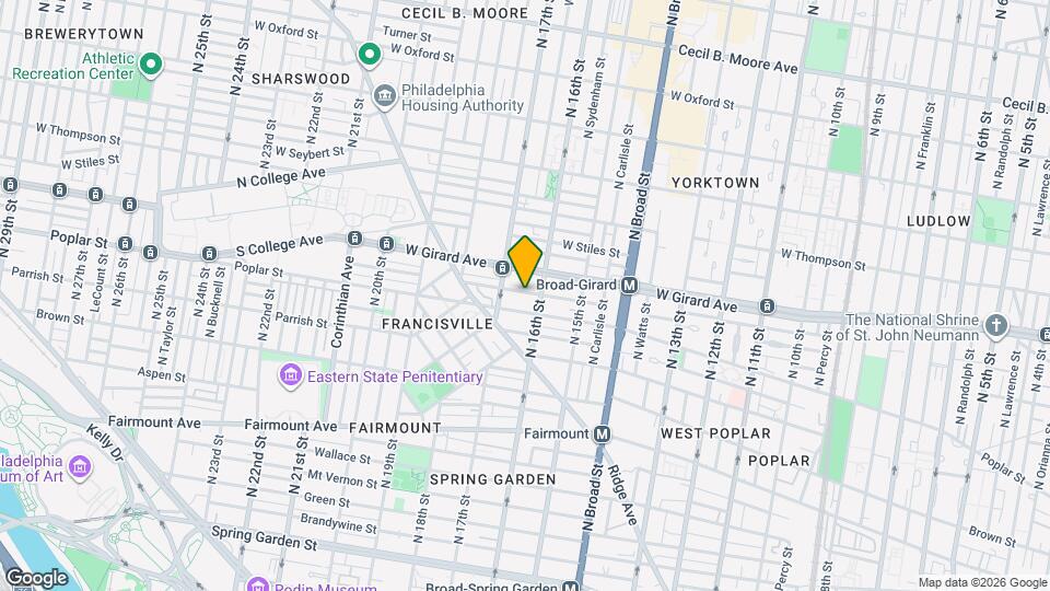 1616 Cambridge St Map and Location Details
