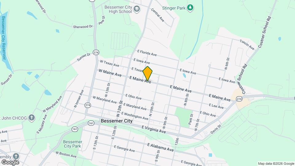 210 E Maine Ave Mapa y Detalles de la Ubicación