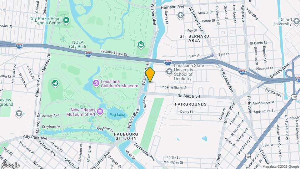 1942 Moss St, Unit Studio apartment Mapa y Detalles de la Ubicación