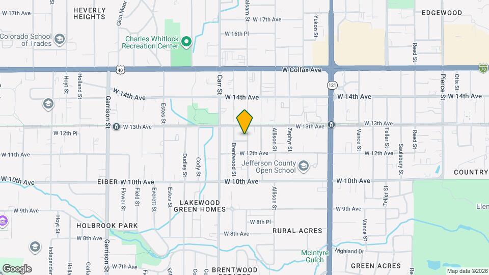 8245 W 12th Pl Map and Location Details