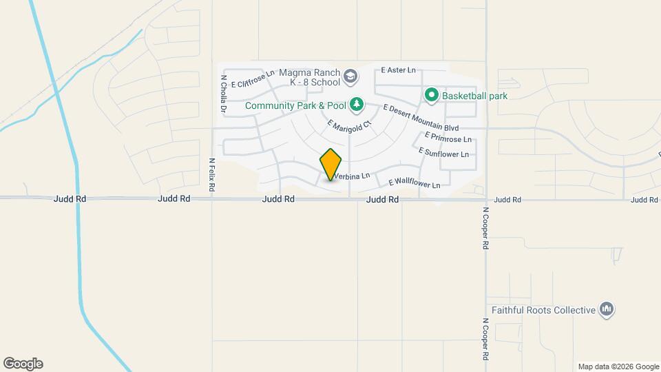 10858 E Wallflower Ln Map and Location Details