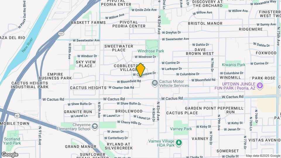 8420 W Bloomfield Rd Map and Location Details