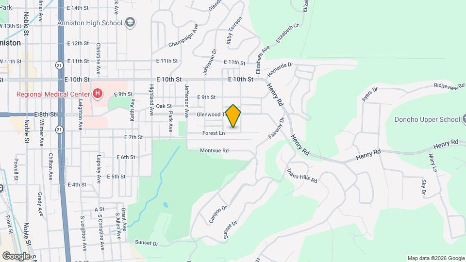 1211 Forest Ln Map and Location Details